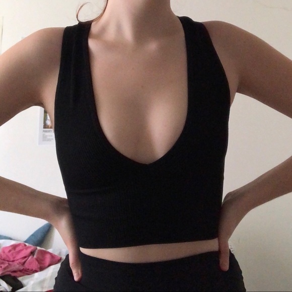 SOLD ON DEPOP @ winedark / crop top - Picture 2 of 3